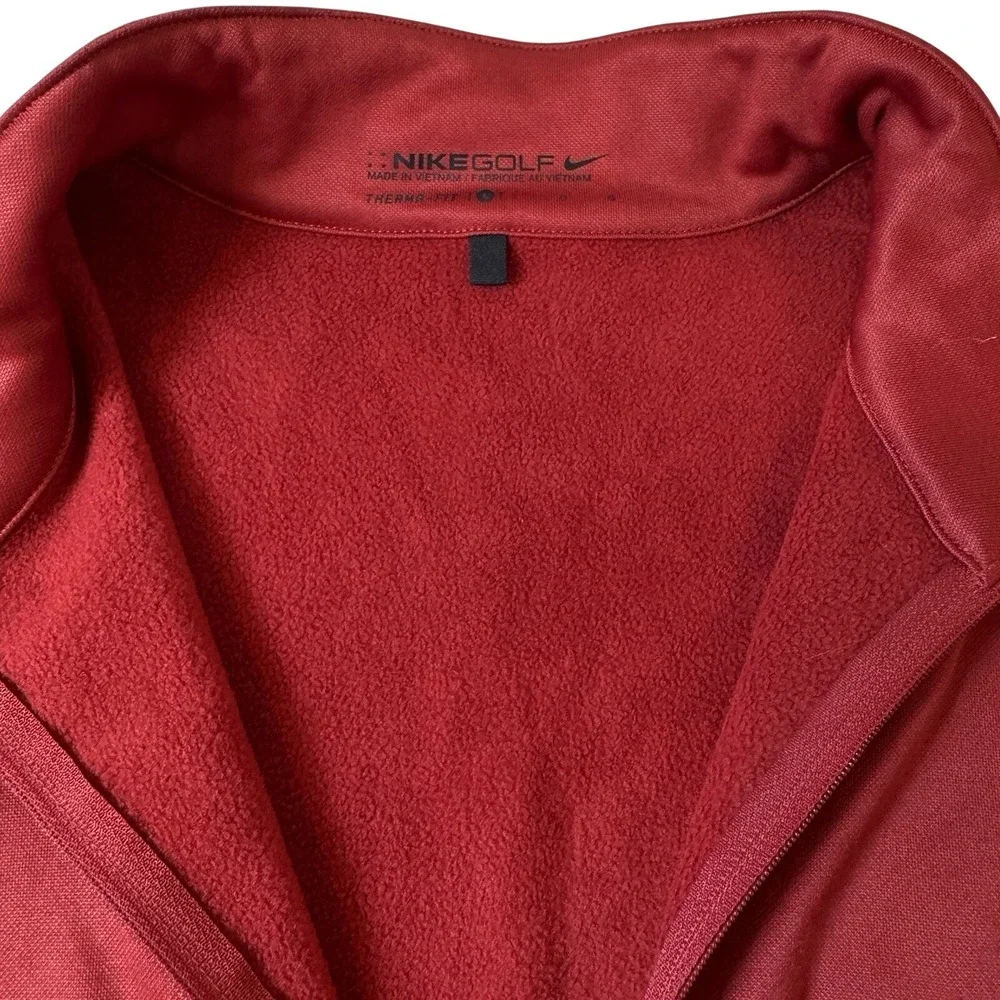 Nike Golf Aria Quarter Zip Pullover‎ Red Burgundy Athletic Outdoors Casual Large